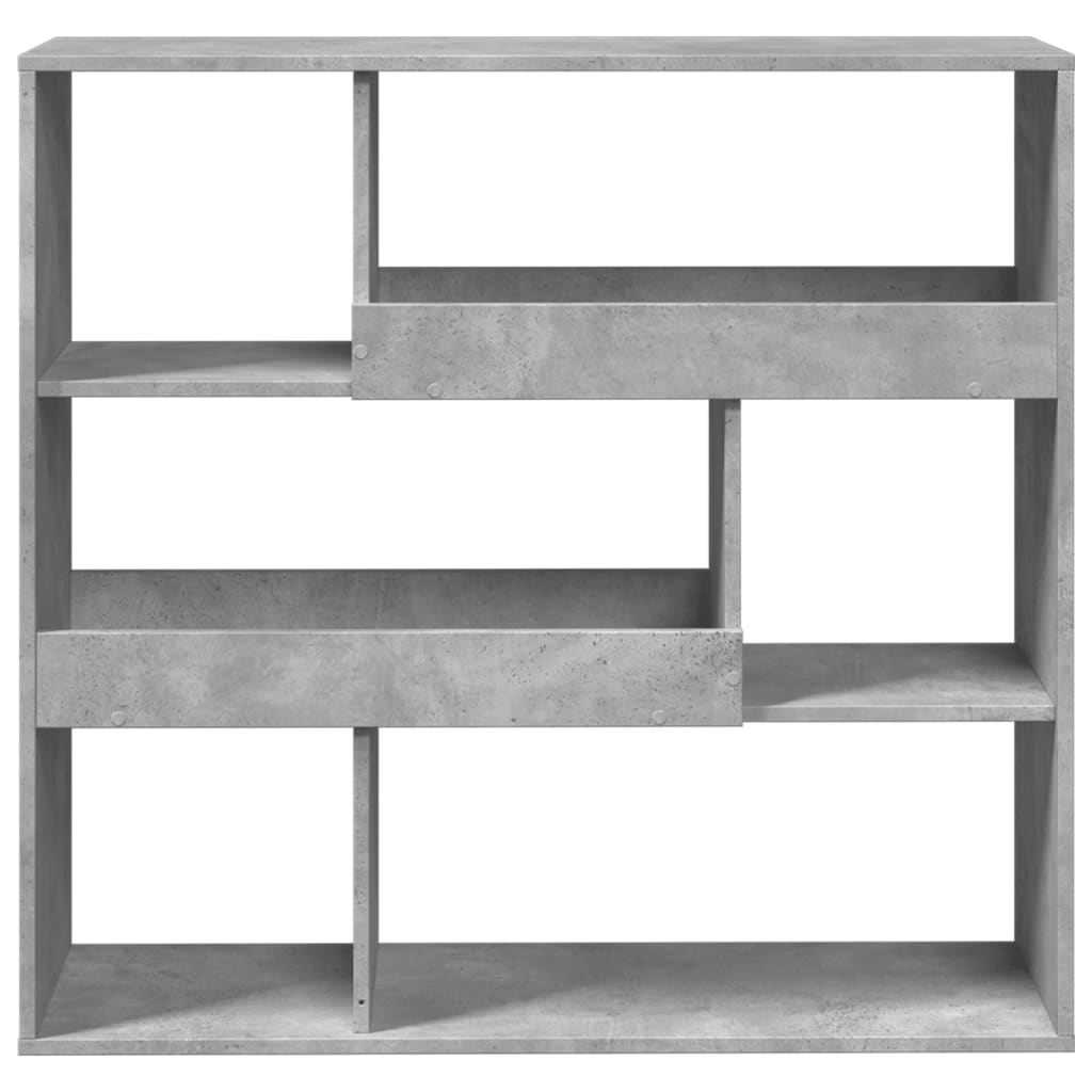 vidaXL Bibliothèque/Séparateur de Pièce Gris Béton 100x33x94,5 cm