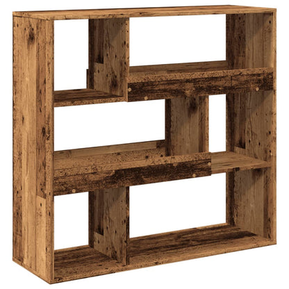 vidaXL Bücherregal/Raumteiler Altholz-Optik 100x33x94,5 cm