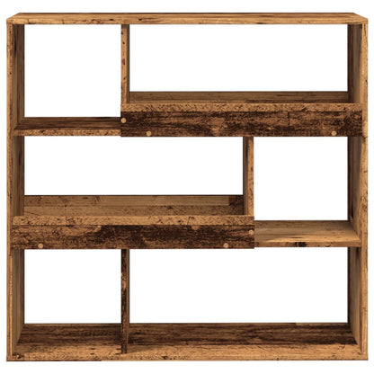 vidaXL Bücherregal/Raumteiler Altholz-Optik 100x33x94,5 cm