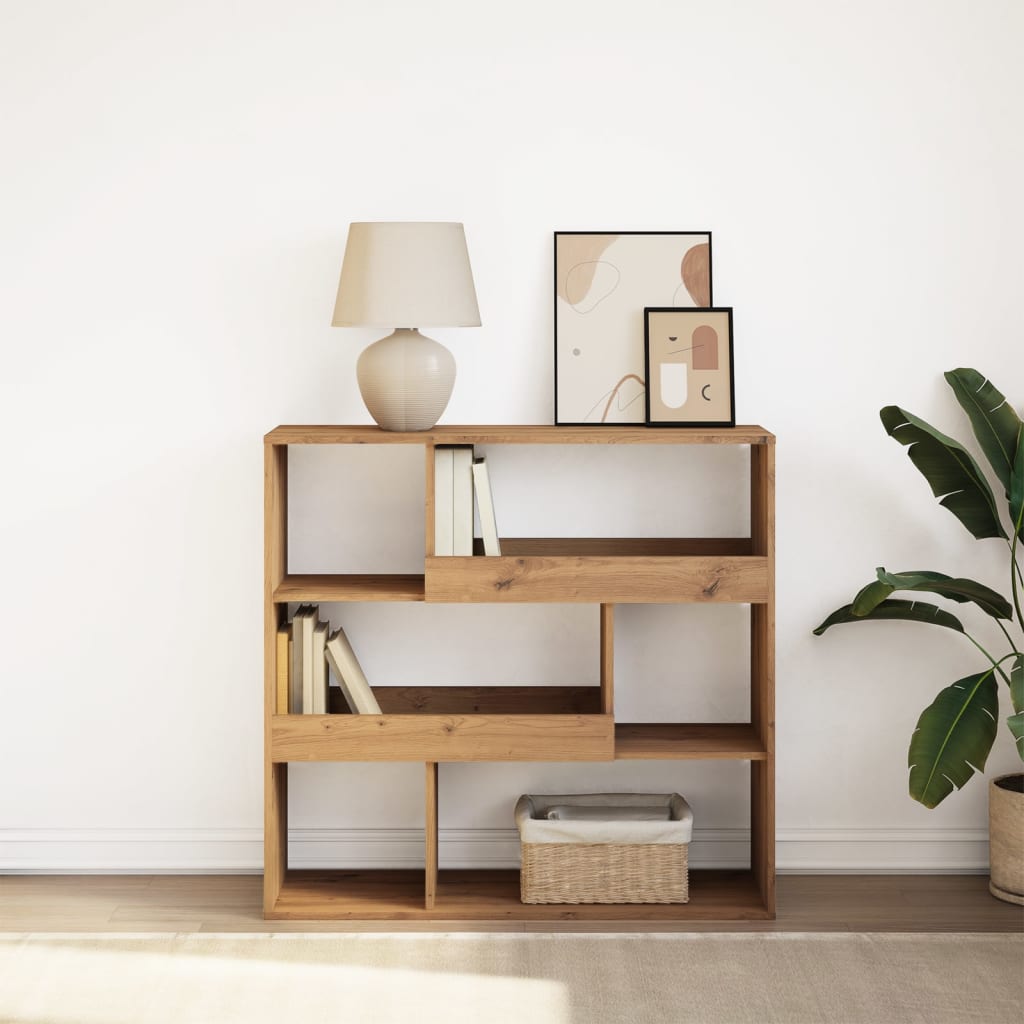 vidaXL Bibliothèque/Séparateur de pièce Chêne artisan 100x33x94,5 cm