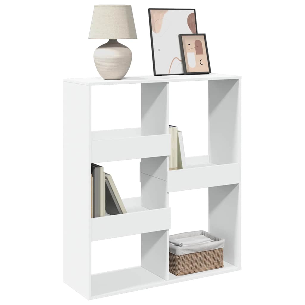 Bücherregal/Raumteiler Weiß 100x33x115 cm