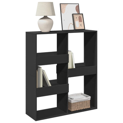 vidaXL Bücherregal/Raumteiler Schwarz 100x33x115 cm