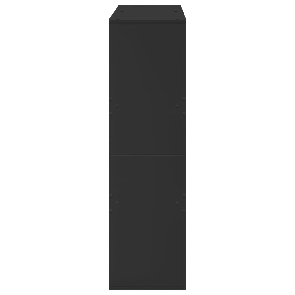 vidaXL Bücherregal/Raumteiler Schwarz 100x33x115 cm