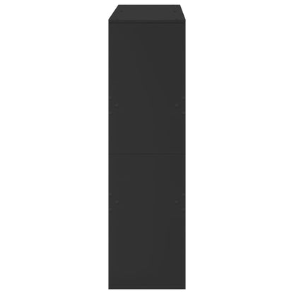 vidaXL Bücherregal/Raumteiler Schwarz 100x33x115 cm