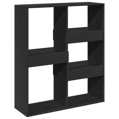 vidaXL Bücherregal/Raumteiler Schwarz 100x33x115 cm