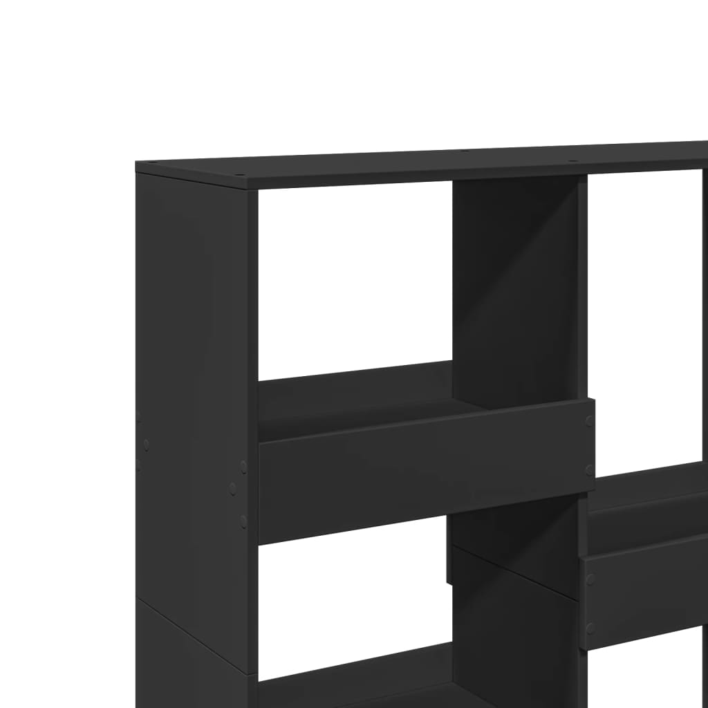vidaXL Bücherregal/Raumteiler Schwarz 100x33x115 cm