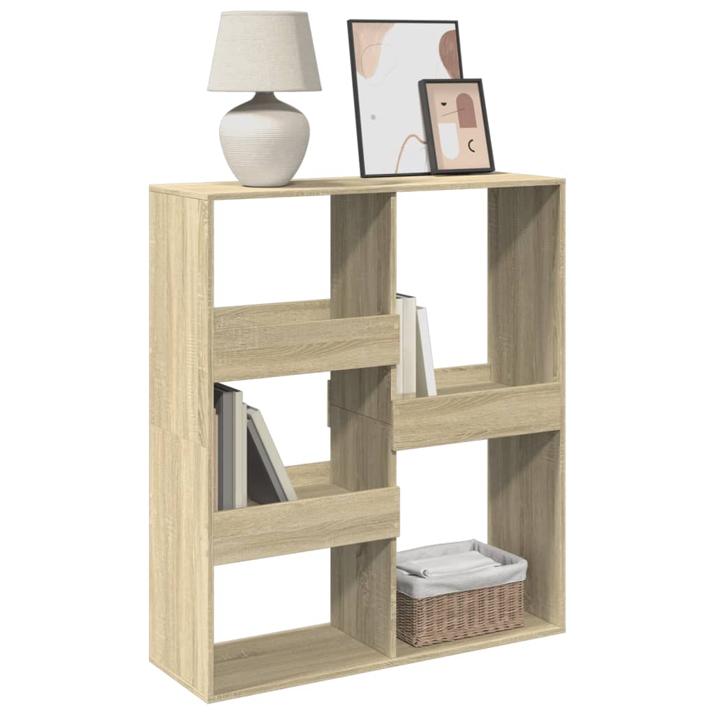 vidaXL Bücherregal/Raumteiler Sonoma-Eiche 100x33x115 cm
