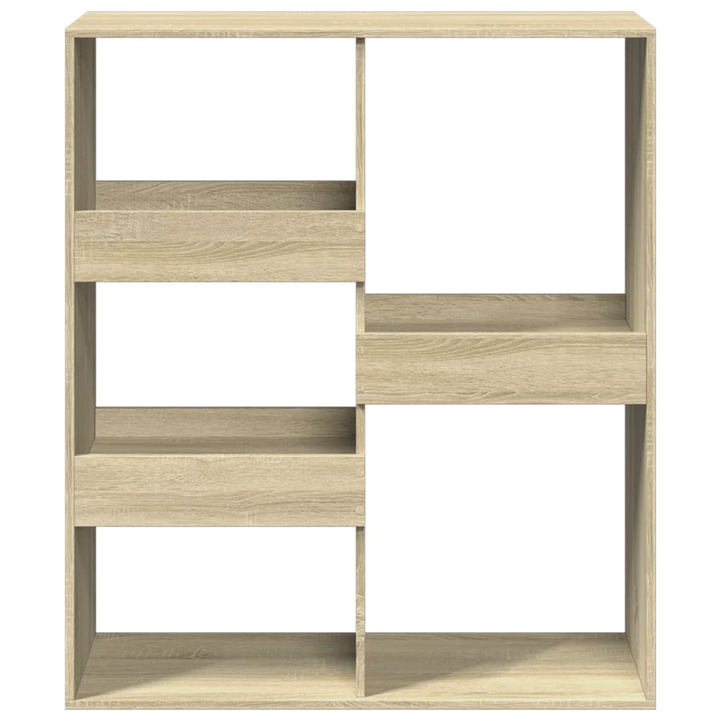 vidaXL Bücherregal/Raumteiler Sonoma-Eiche 100x33x115 cm