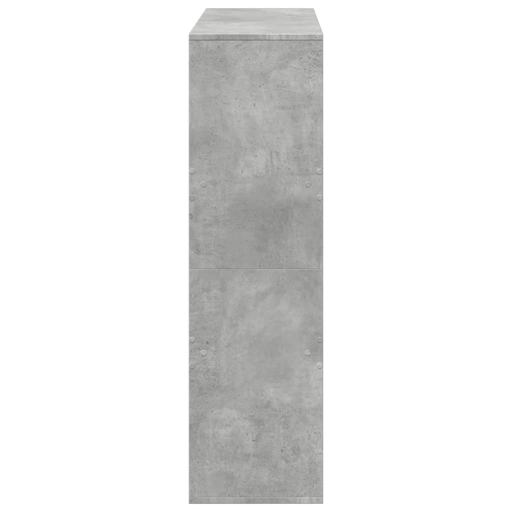 vidaXL Bücherregal/Raumteiler Betongrau 100x33x115 cm