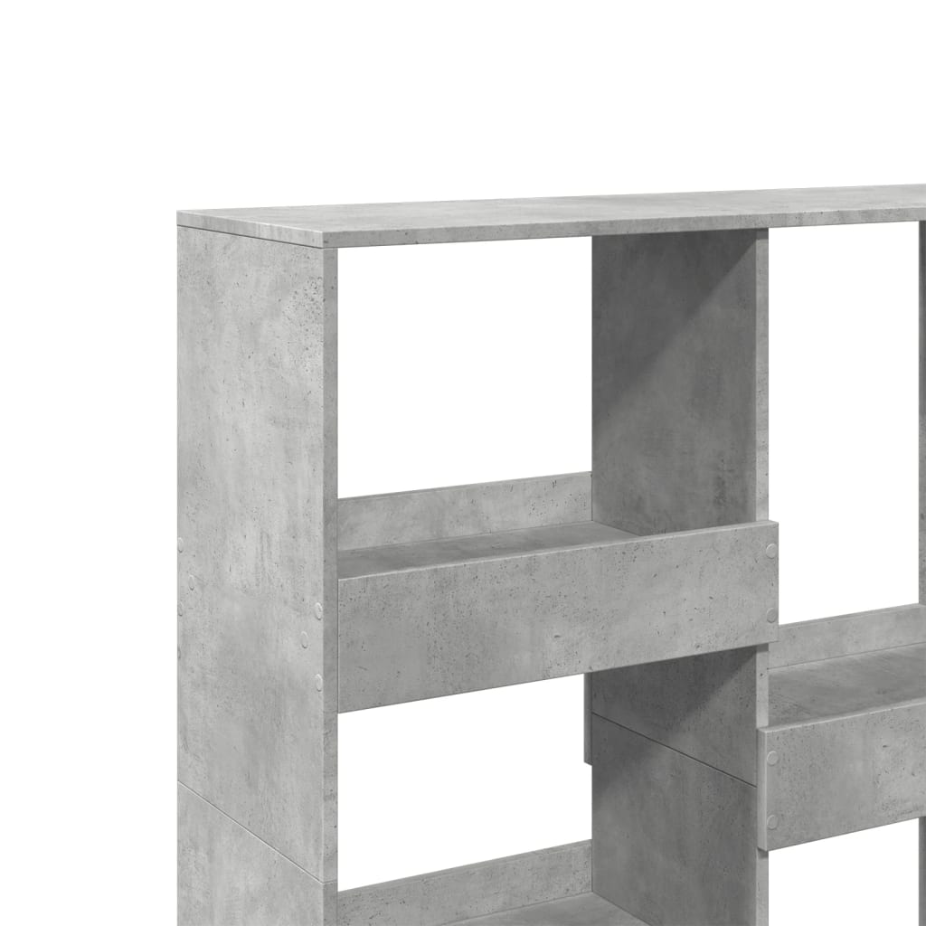 vidaXL Bücherregal/Raumteiler Betongrau 100x33x115 cm