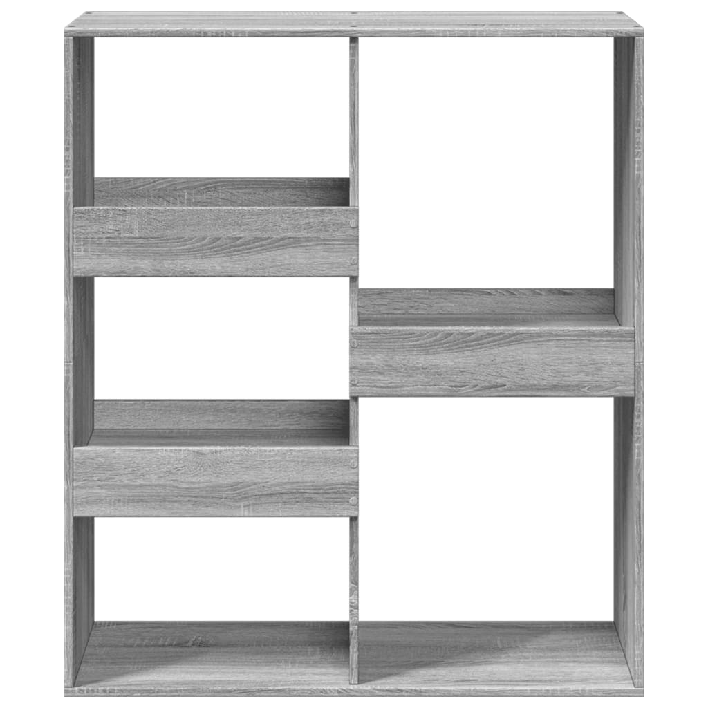 vidaXL Bücherregal/Raumteiler Grau Sonoma 100x33x115 cm