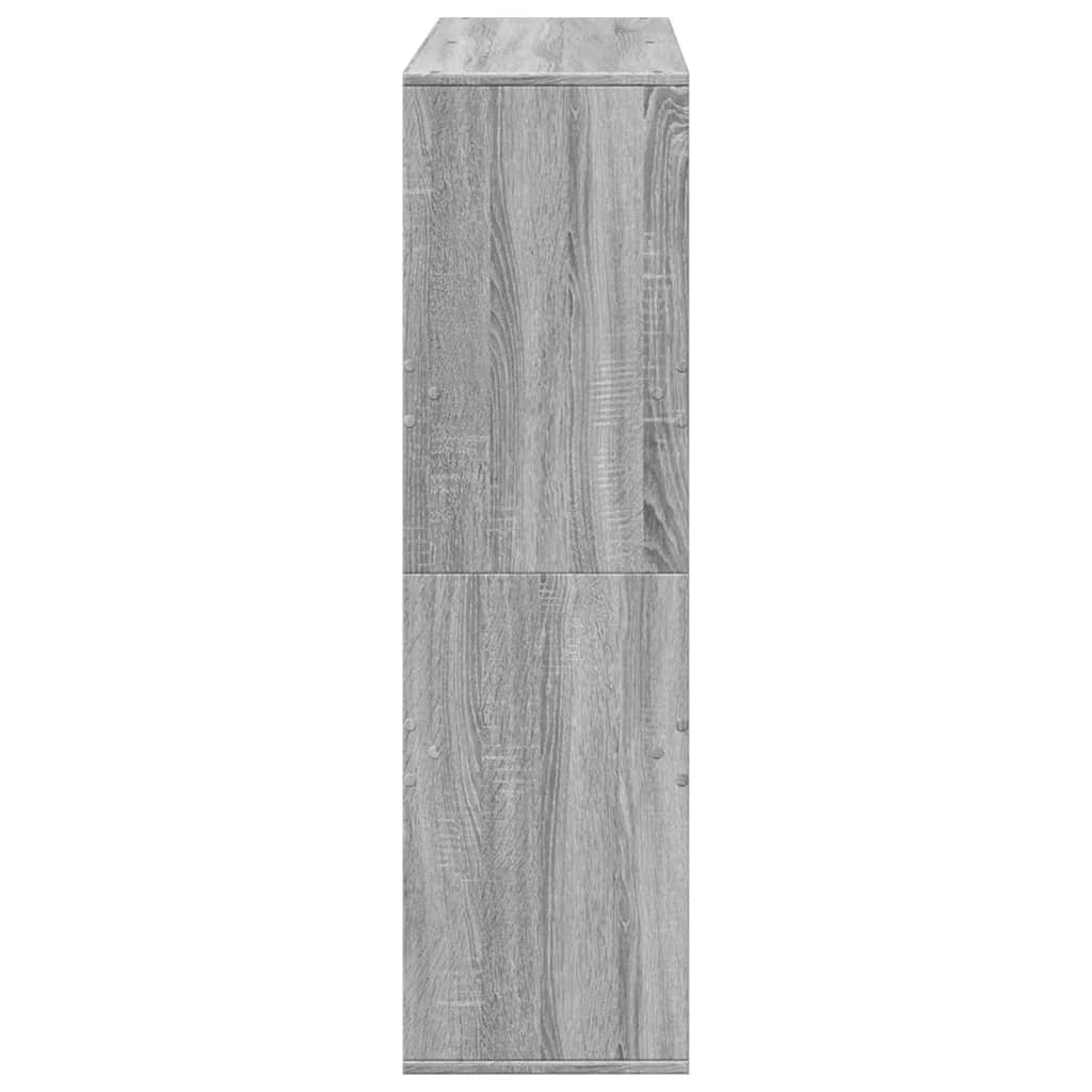 vidaXL Bücherregal/Raumteiler Grau Sonoma 100x33x115 cm