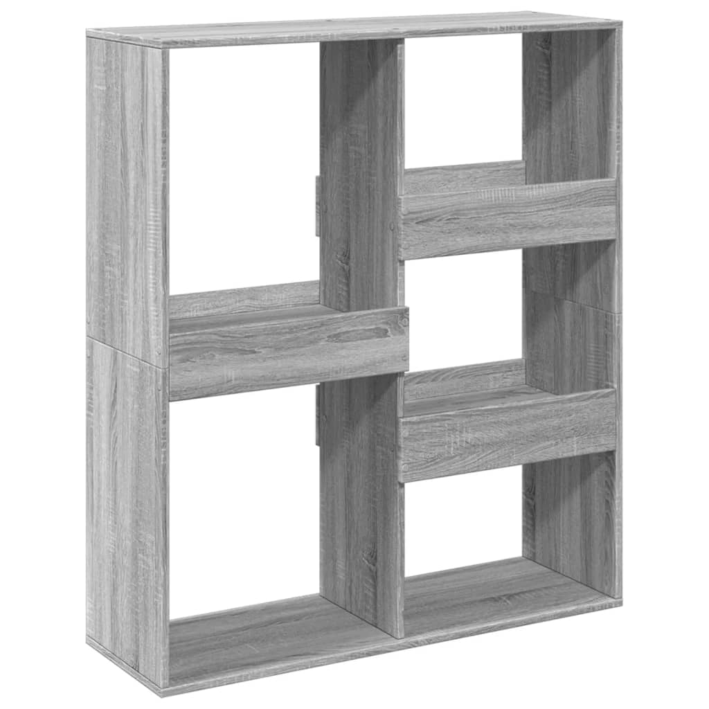 vidaXL Bücherregal/Raumteiler Grau Sonoma 100x33x115 cm