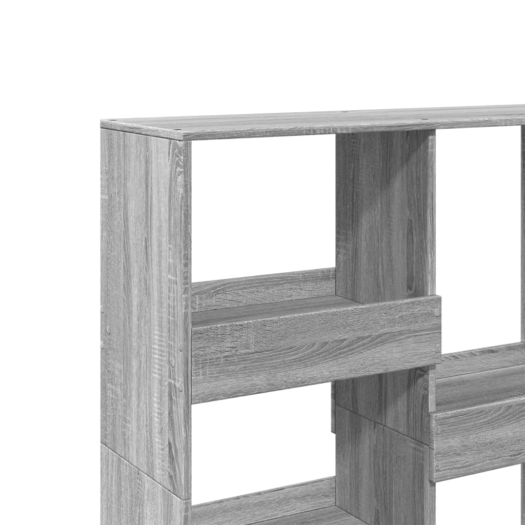 vidaXL Bücherregal/Raumteiler Grau Sonoma 100x33x115 cm