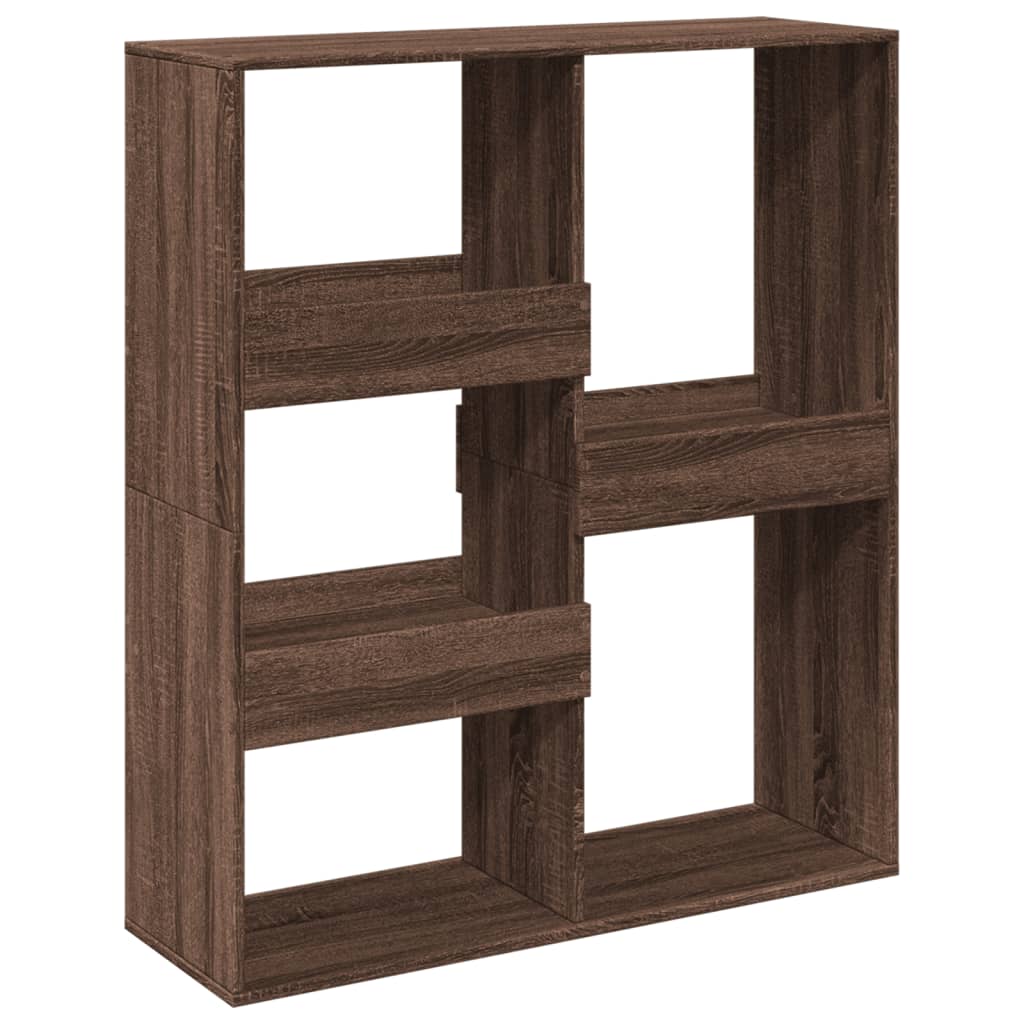 vidaXL Bücherregal/Raumteiler Braun Eichen-Optik 100x33x115 cm