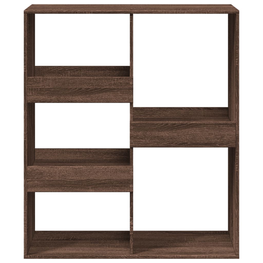 vidaXL Bücherregal/Raumteiler Braun Eichen-Optik 100x33x115 cm