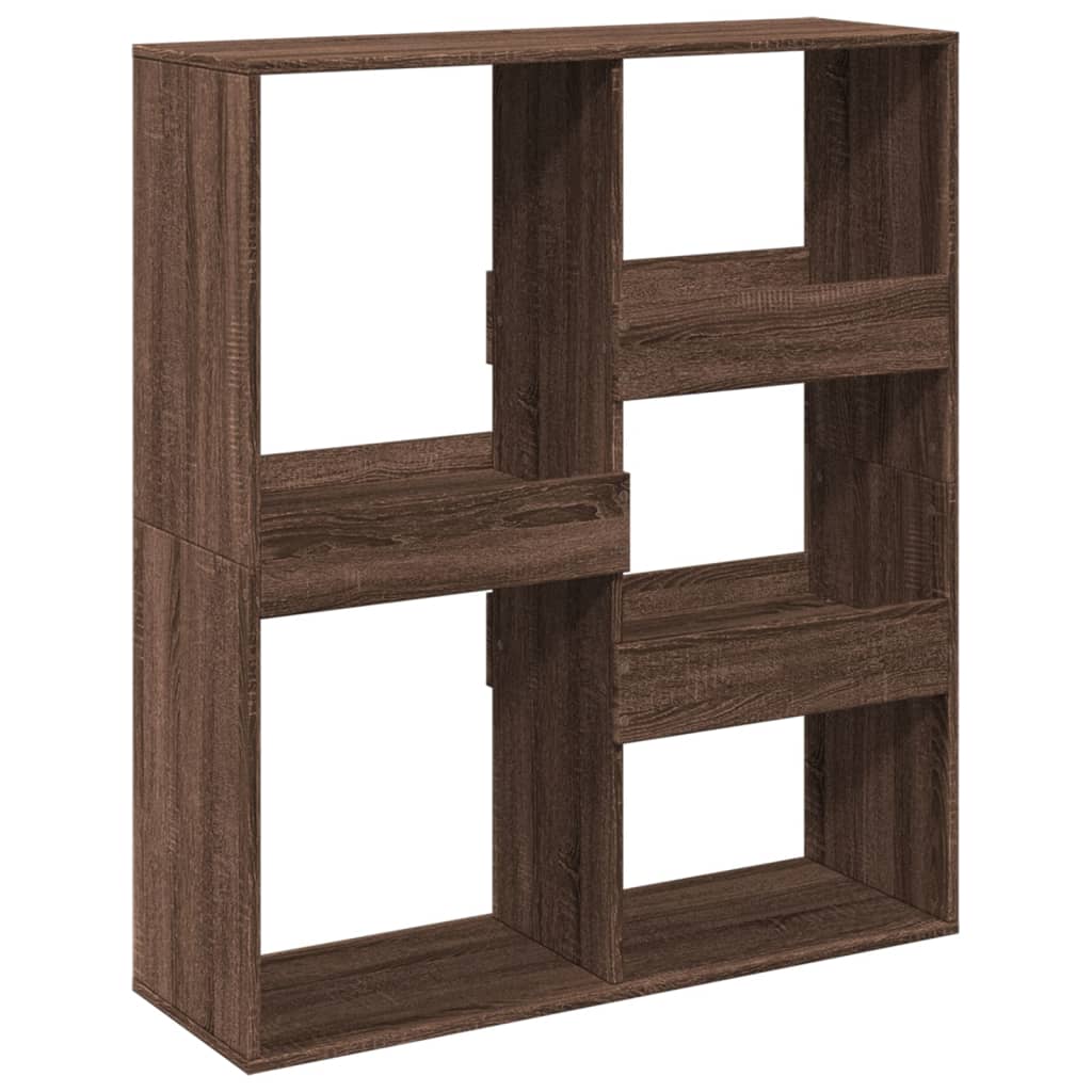 vidaXL Bücherregal/Raumteiler Braun Eichen-Optik 100x33x115 cm