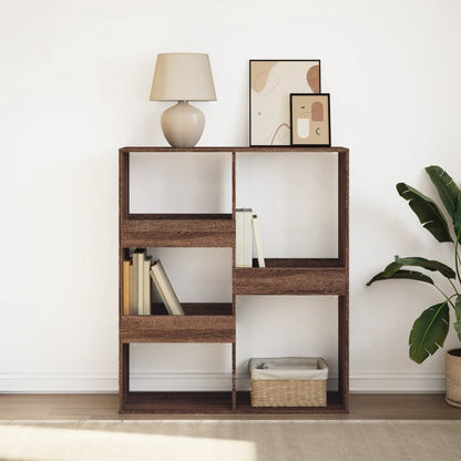 vidaXL Bücherregal/Raumteiler Braun Eichen-Optik 100x33x115 cm
