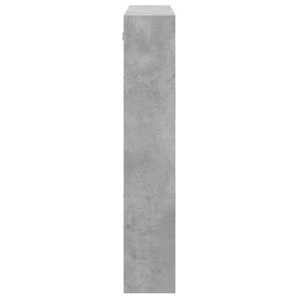 vidaXL Armoire murale gris béton 80x15x80 cm Bois d'ingénierie