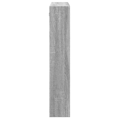 vidaXL Wandschrank Grau Sonoma 80x15x80 cm Holzwerkstoff