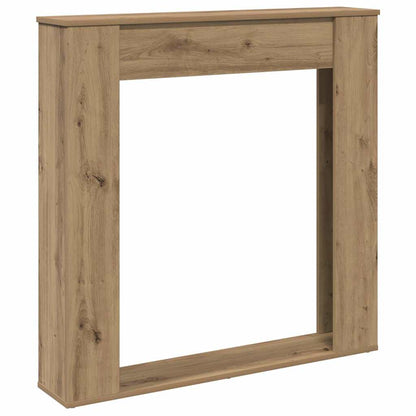 Kaminumrandung Artisan-Eiche 100x20x100 cm Holzwerkstoff