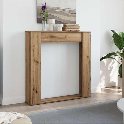 Kaminumrandung Artisan-Eiche 100x20x100 cm Holzwerkstoff