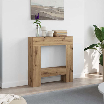 Kaminumrandung Artisan-Eiche 81x18x82 cm Holzwerkstoff