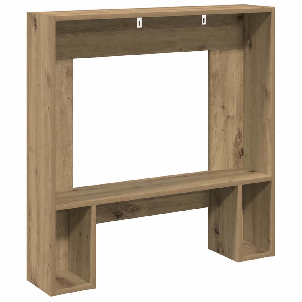 Kaminumrandung Artisan-Eiche 81x18x82 cm Holzwerkstoff