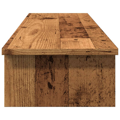 Monitorständer Altholz-Optik 100x27x15 cm Holzwerkstoff