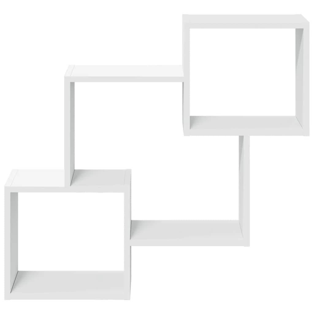 vidaXL Armoire murale 78x18x71 cm Blanc Bois d'ingénierie