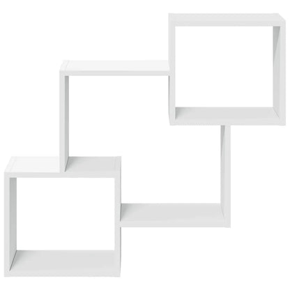 vidaXL Armoire murale 78x18x71 cm Blanc Bois d'ingénierie