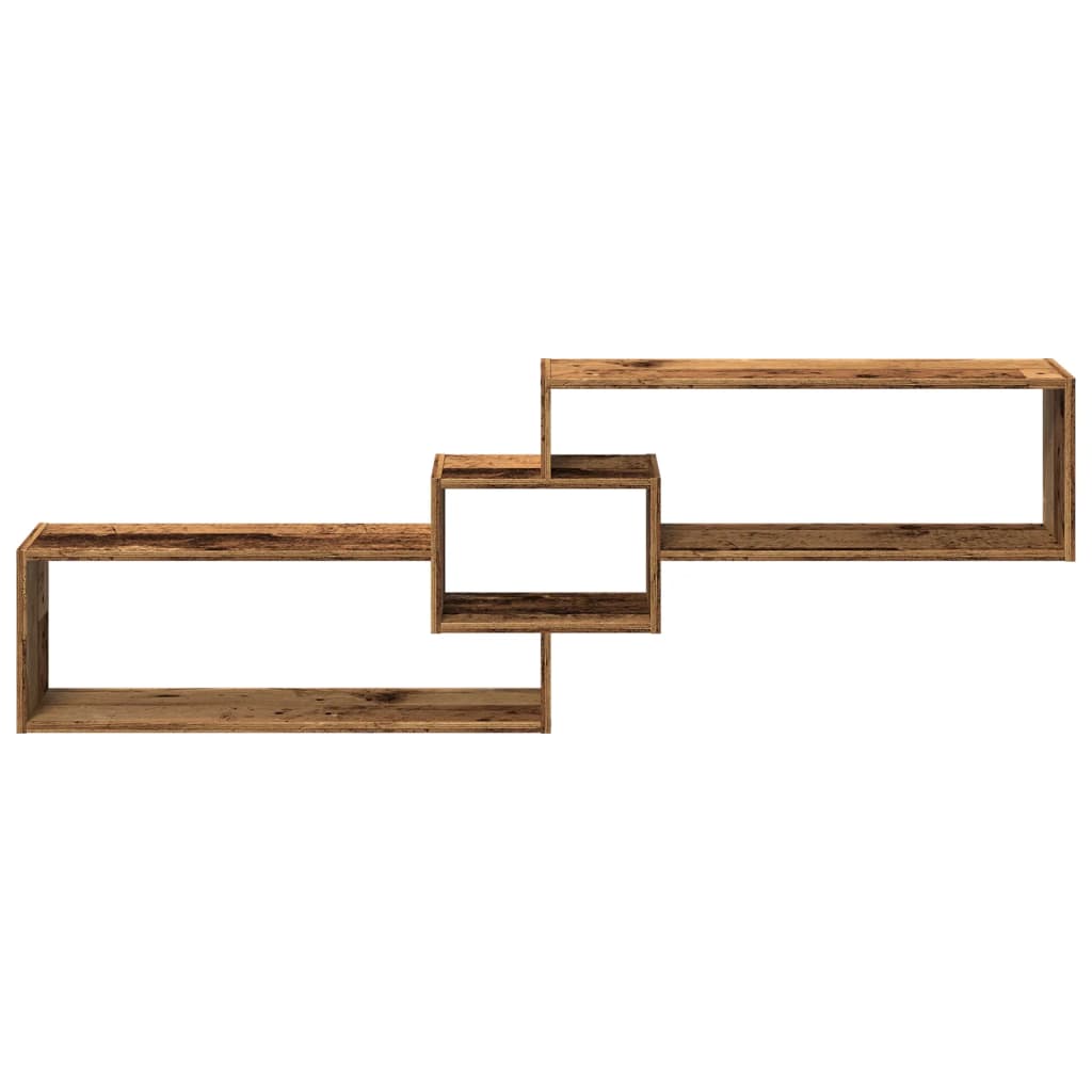 vidaXL Wandschrank 158x18x53 cm Altholz-Optik Holzwerkstoff