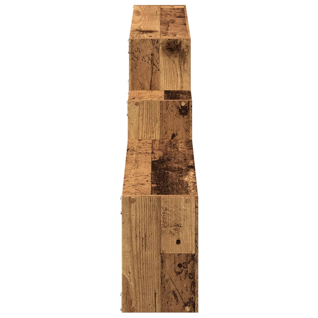 vidaXL Wandschrank 158x18x53 cm Altholz-Optik Holzwerkstoff