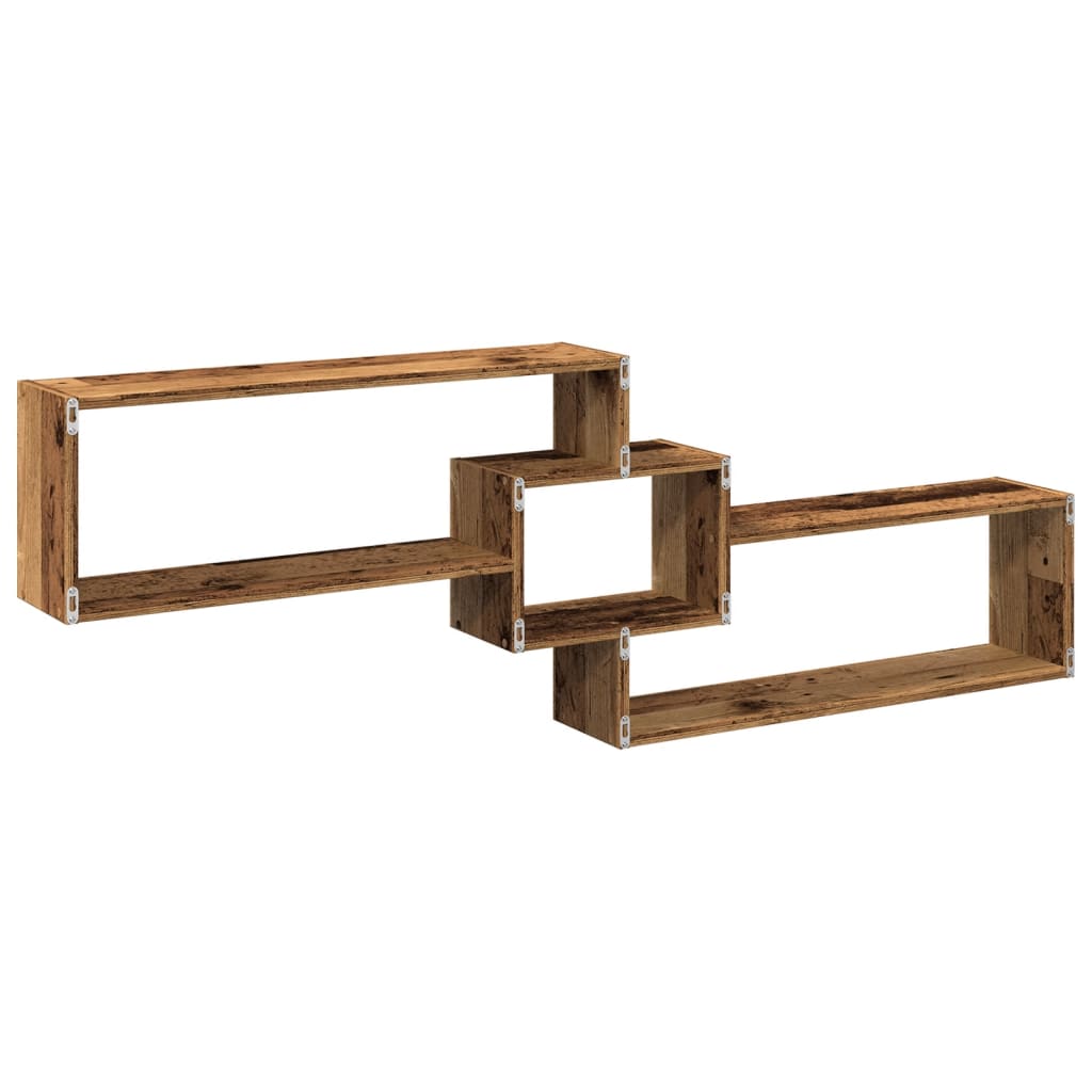 vidaXL Wandschrank 158x18x53 cm Altholz-Optik Holzwerkstoff