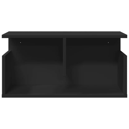 vidaXL Armoire murale 60x20x30 cm Noir Bois d'ingénierie