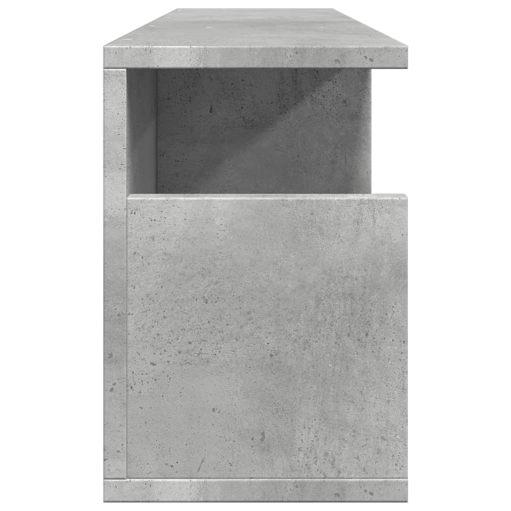 vidaXL Wandschrank 80x20x30 cm Betongrau Holzwerkstoff