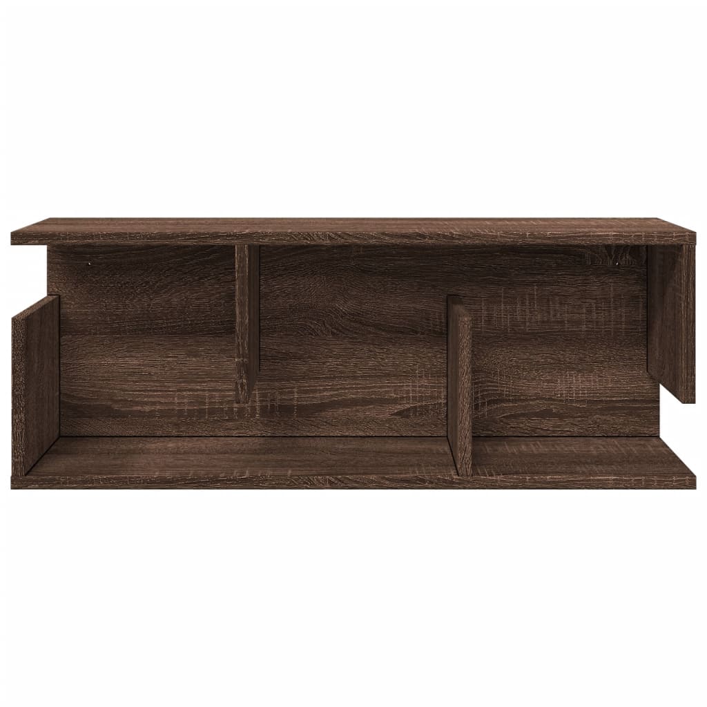 vidaXL Armoire murale 80x20x30 cm aspect chêne bois d'ingénierie