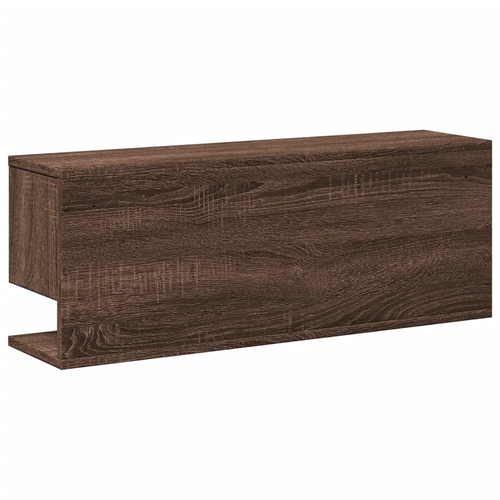 vidaXL Armoire murale 80x20x30 cm aspect chêne bois d'ingénierie