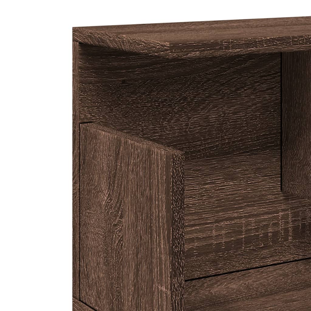 vidaXL Armoire murale 80x20x30 cm aspect chêne bois d'ingénierie