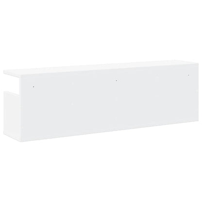 vidaXL Wandschrank 100x20x30 cm Weiß Holzwerkstoff