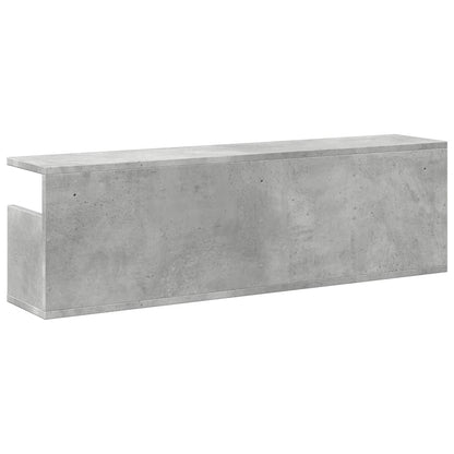 vidaXL Armoire murale 100x20x30 cm gris béton, bois d'ingénierie
