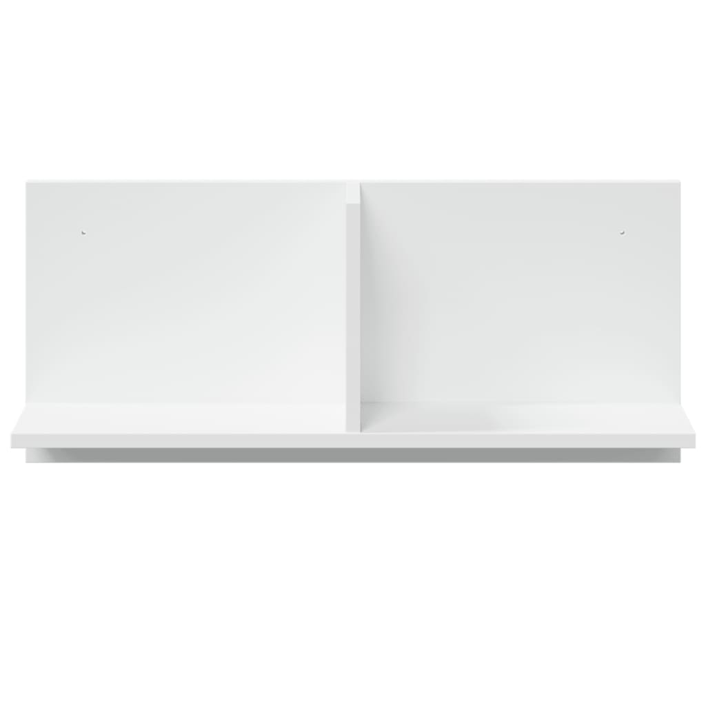 vidaXL Wandschrank 70x16,5x30 cm Weiß Holzwerkstoff