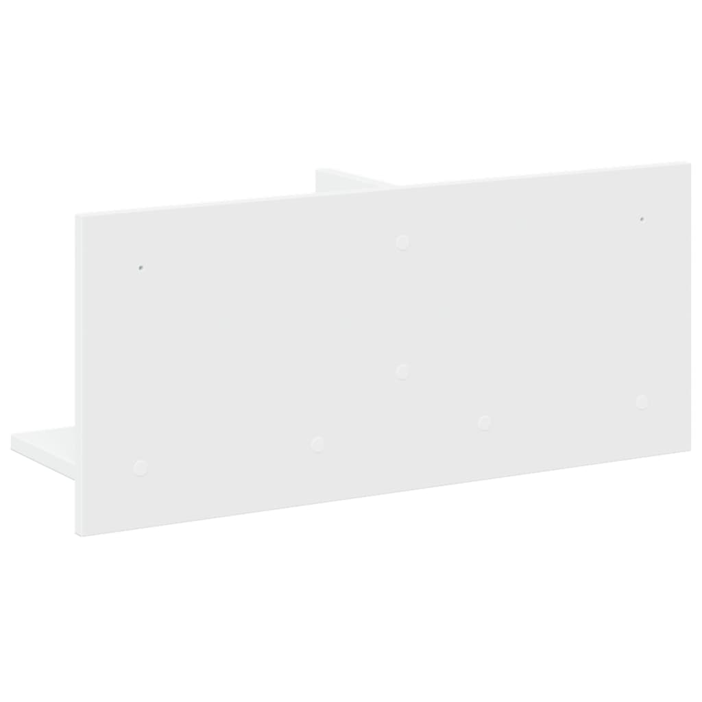 vidaXL Wandschrank 70x16,5x30 cm Weiß Holzwerkstoff