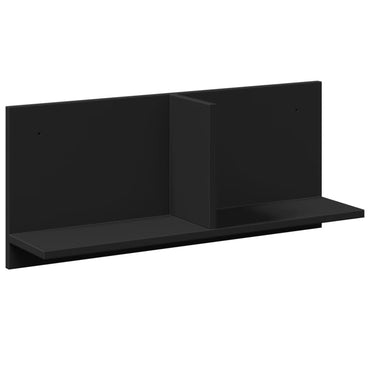 vidaXL Armoire murale 70x16,5x30 cm Noir Bois d'ingénierie