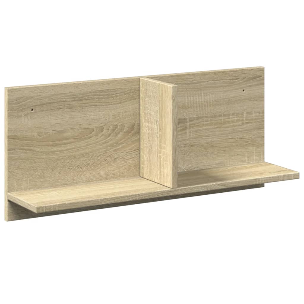 vidaXL Armoire murale 70x16,5x30 cm en aggloméré coloris chêne Sonoma
