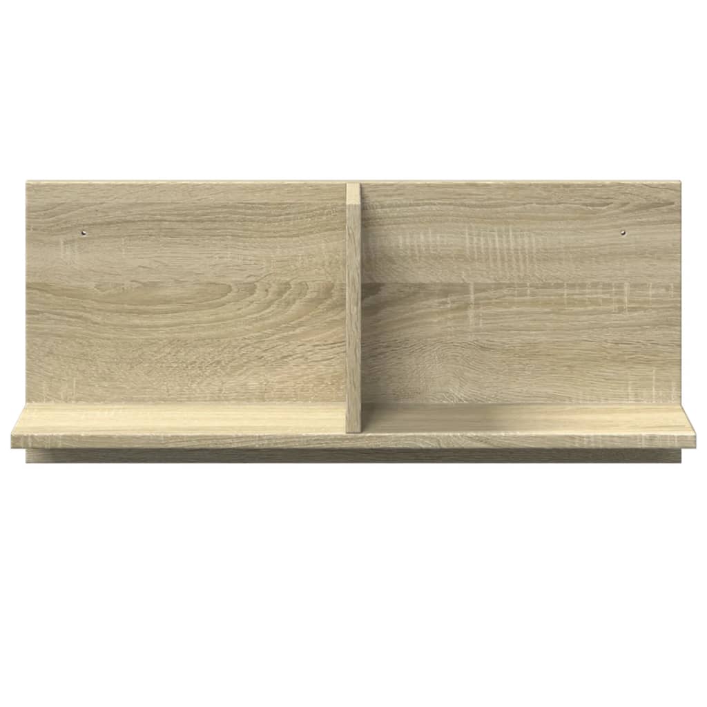 vidaXL Armoire murale 70x16,5x30 cm en aggloméré coloris chêne Sonoma