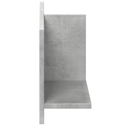 vidaXL Armoire murale 70x16,5x30 cm gris béton en bois d'ingénierie