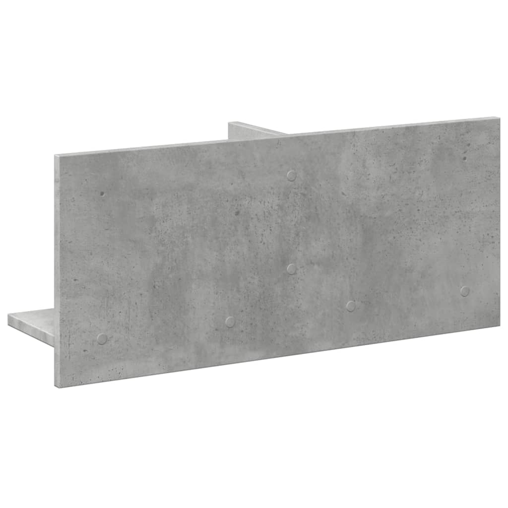 vidaXL Armoire murale 70x16,5x30 cm gris béton en bois d'ingénierie