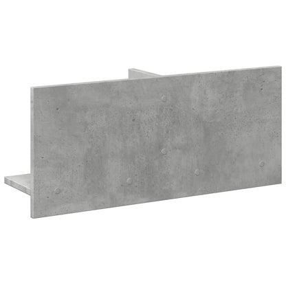vidaXL Armoire murale 70x16,5x30 cm gris béton en bois d'ingénierie