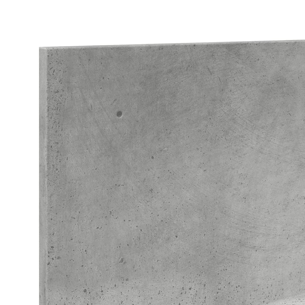 vidaXL Armoire murale 70x16,5x30 cm gris béton en bois d'ingénierie